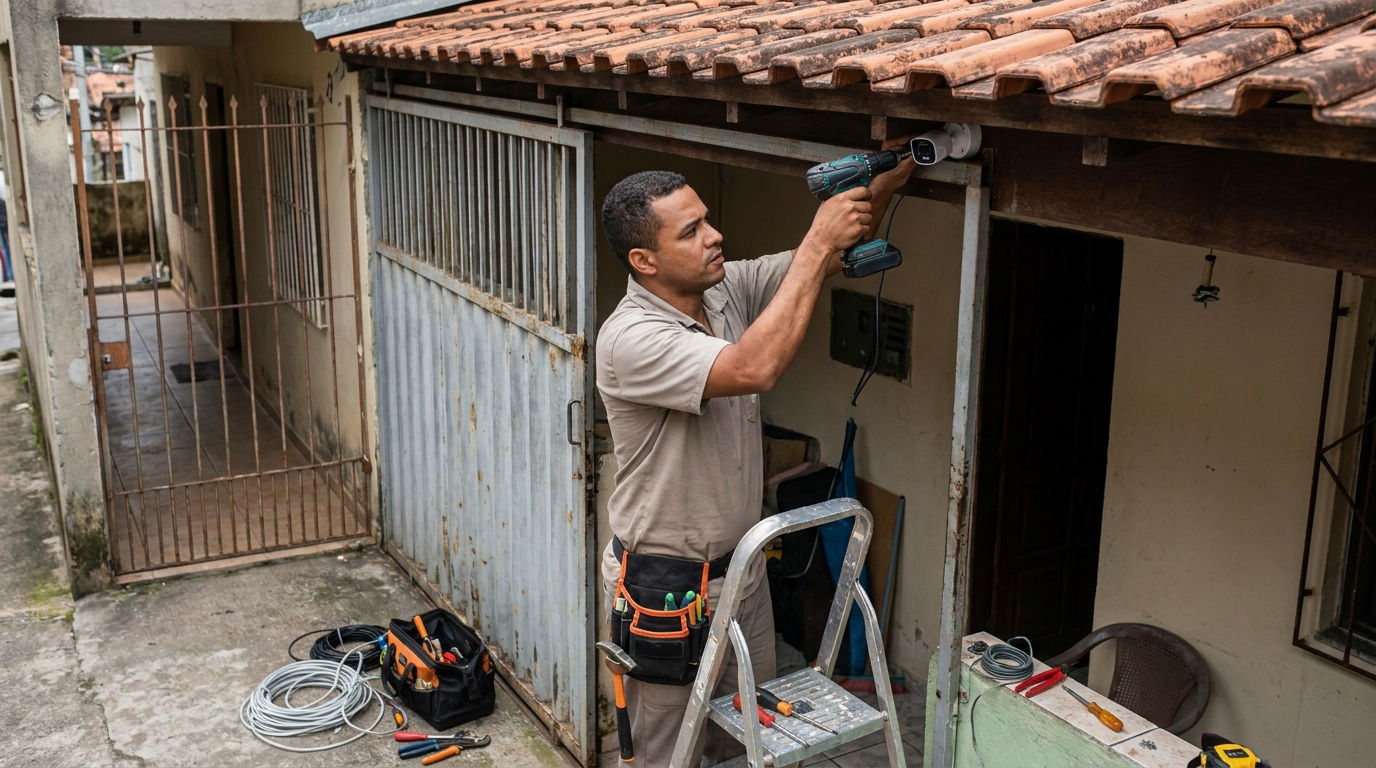 Instalação de Câmeras de Segurança perto de mim em Santos‑SP