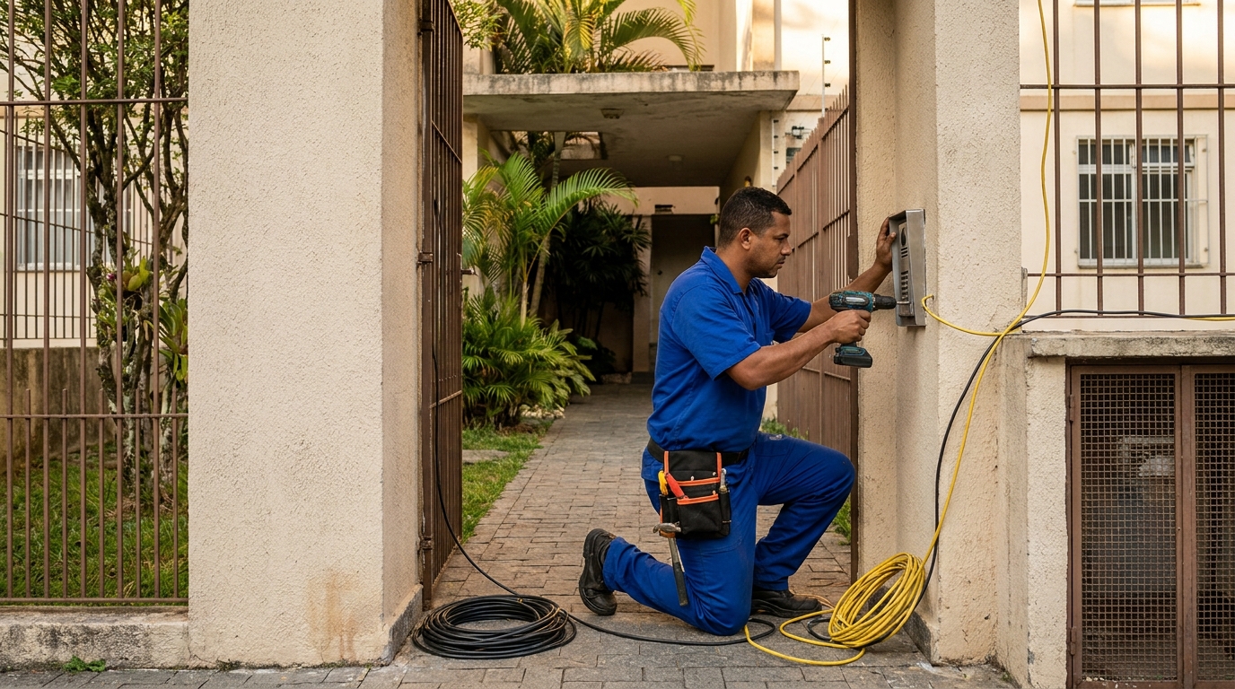 Instalacao de interfone profissional em Santos‑SP